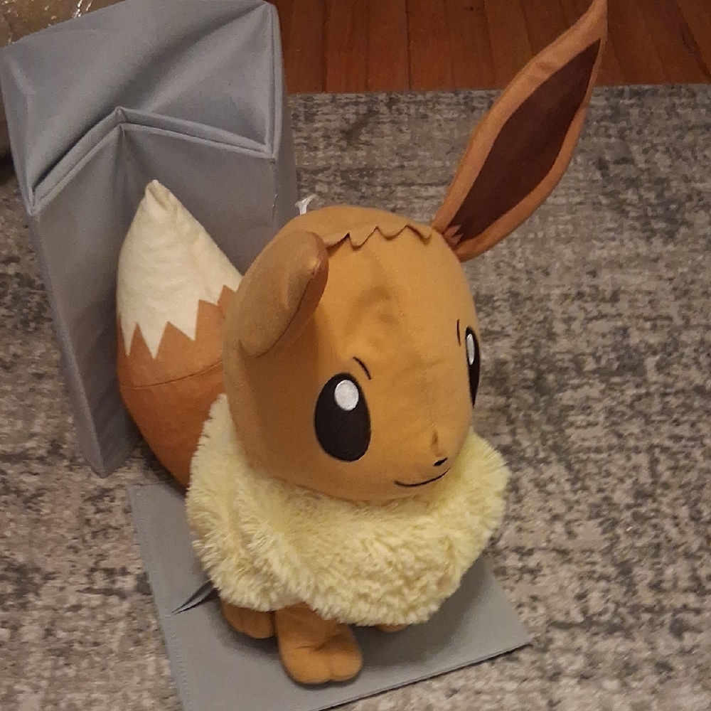 Pokemon Eevee Stuffed Animal - Brown and Cream